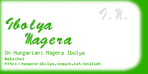 ibolya magera business card